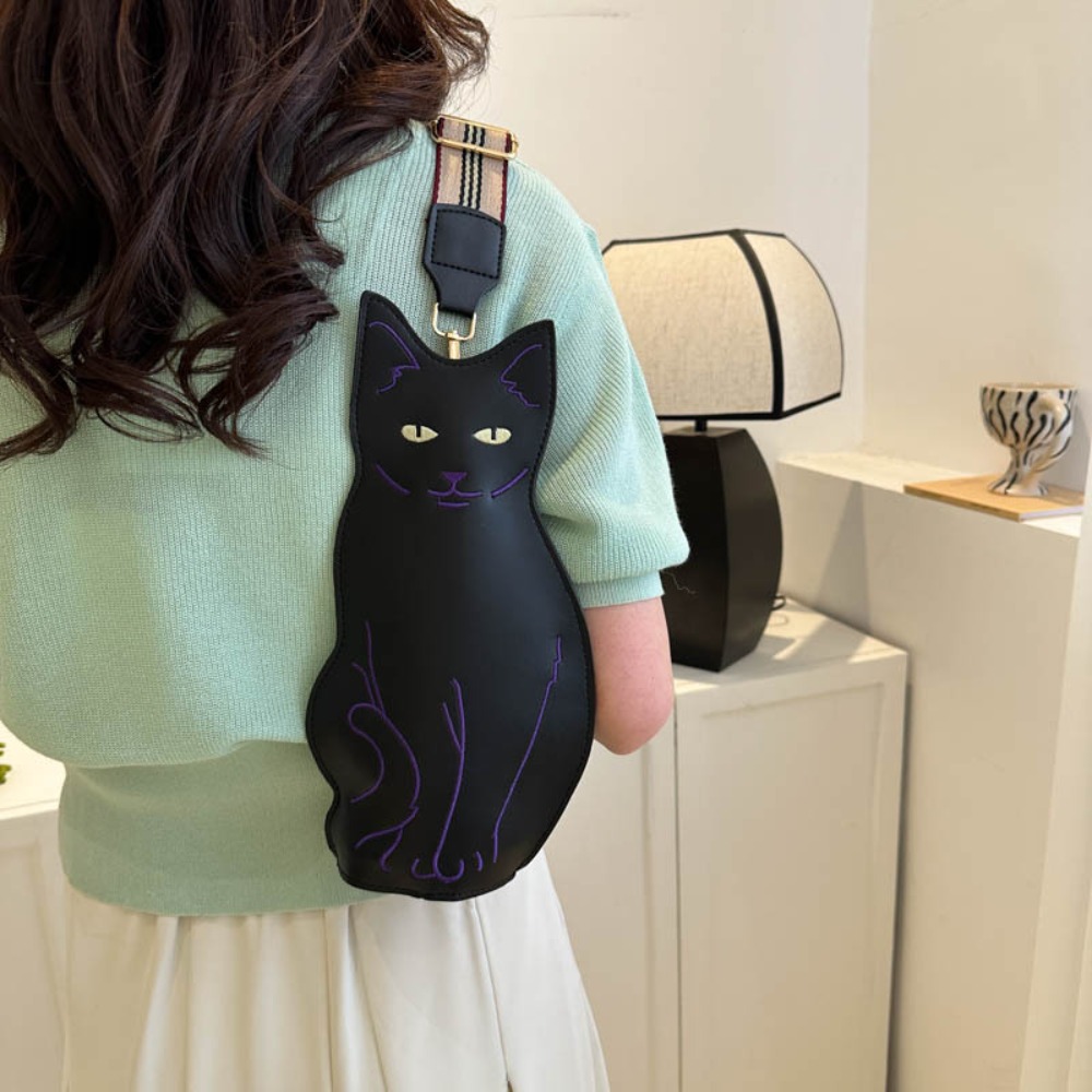 Women Bags Trend 2025 - กระเป๋าสะพายไหล่ลายแมวน่ารักสำหรับผู้หญิง ปี 2025 กระเป๋าคาดเอว/คาดอก ดีไซน์เก๋ไก๋ วัสดุ