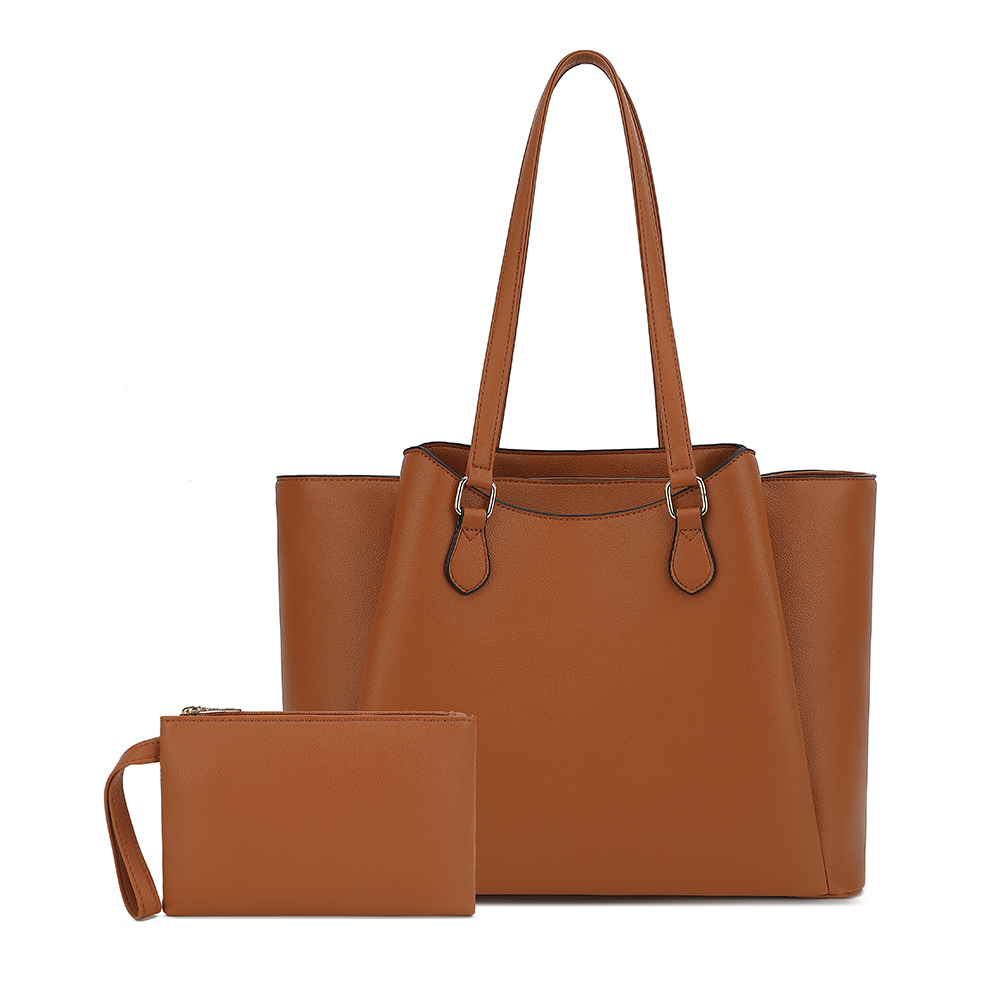 Women Bags Large - กระเป๋าโท้ทสำหรับผู้หญิง, กระเป๋าสะพายไหล่หนัง PU ขนาดใหญ่พร้อมกระเป๋าเล็ก, กระเป๋าใส่แล็ปท็อปขนาด 13.5