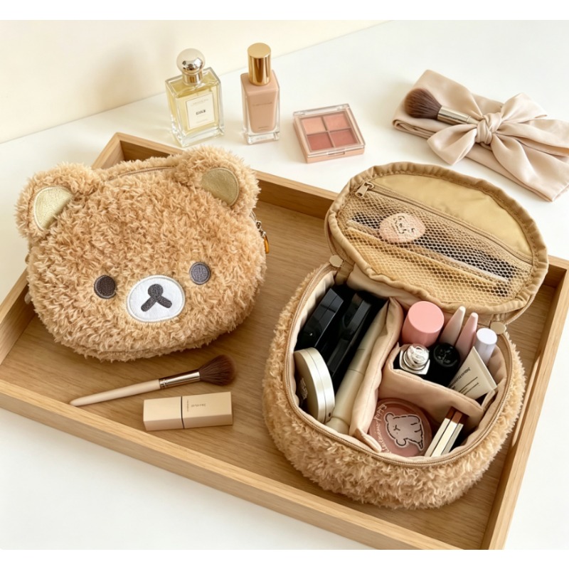 Women Hand Bags Sale - กระเป๋าเครื่องสำอางลายอนิเมะหมีน่ารัก กระเป๋าใส่เครื่องประดับสำหรับผู้หญิง กระเป๋าจัดระเบียบสำหรับสาวๆ กระเป๋าถือ ของขวัญ ขายดี