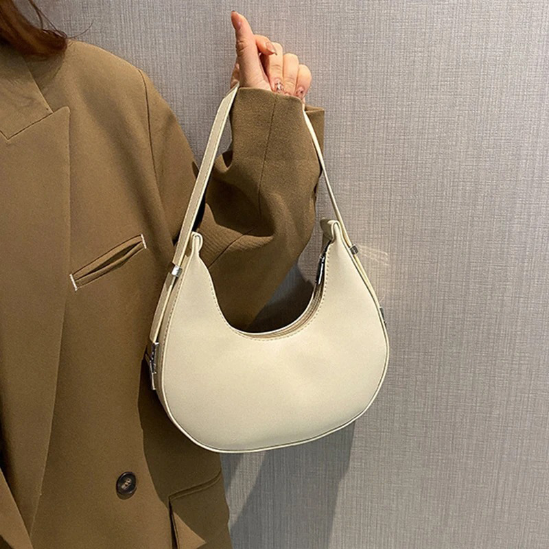 Women Bags On Sale - กระเป๋าใต้วงแขนของผู้หญิง กระเป๋าสะพายหนัง PU หรูหรา กระเป๋าคลัทช์ขนาดเล็ก กระเป๋าสตางค์