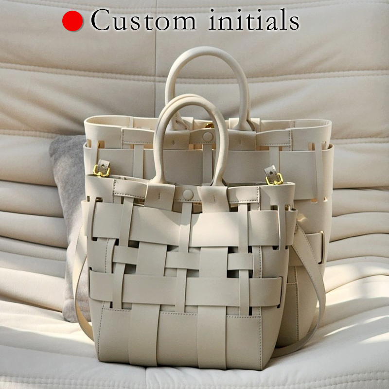 Women Bags On Sale - CUSTOM Initials ของแท้หนัง Tote กระเป๋าผู้หญิง Luxury