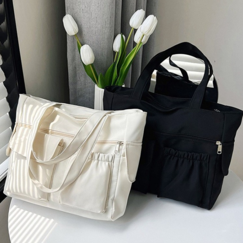 Women'S Work Bags Tote - กระเป๋าถือผู้หญิงแบบหลายช่องพร้อมซิปความจุขนาดใหญ่ เหมาะสำหรับการช้อปปิ้ง กระเป๋าอเนกประสงค์สำหรับทำงานและการเดินทาง