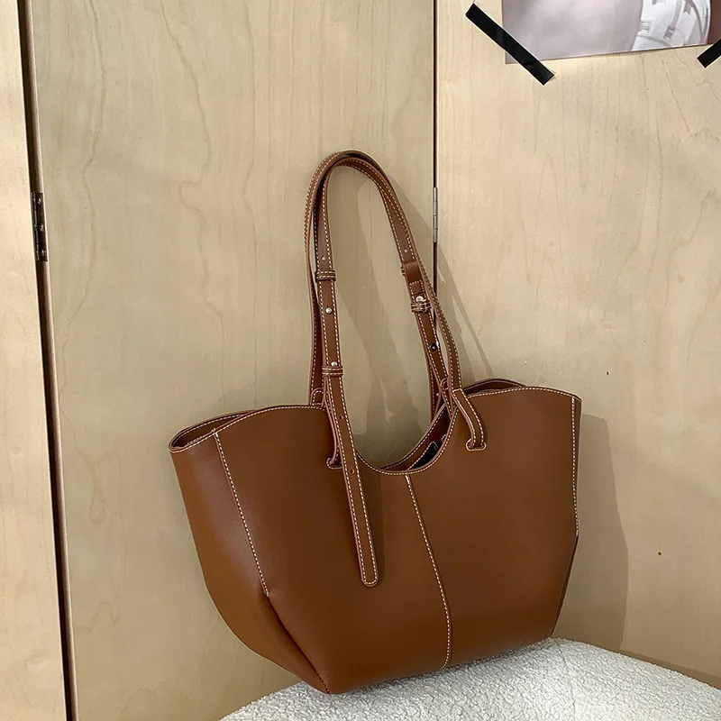 Women Bags On Sale - กระเป๋าถือผู้หญิงวินเทจ ความจุขนาดใหญ่ กระเป๋าสะพายไหล่สำหรับช้อปปิ้งแบบพกพา กระเป๋าถือหนัง PU หรูหราสำหรับผู้หญิง
