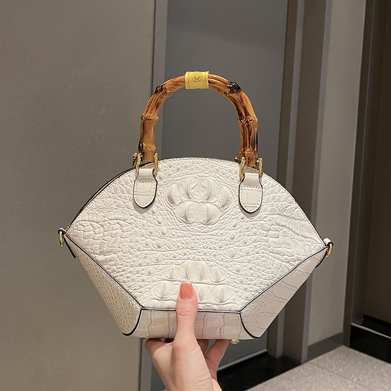Women Hand Bags Sale - กระเป๋าถือแฟชั่นหนังวัวจระเข้ดีไซน์หรูสำหรับผู้หญิงกระเป๋าสะพายไหล่กระเป๋าคาดลำตัวทำจากไม้ไผ่