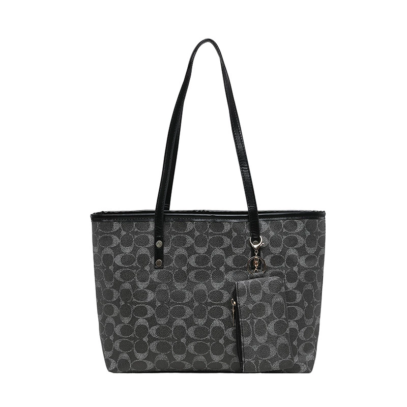 Women Bags On Sale - กระเป๋าถือผู้หญิงดีไซน์หรูหราแบบสะพายไหล่ข้างเดียว ลายพิมพ์วินเทจสไตล์ปารีส กระเป๋าถือแฟชั่นขนาดใหญ่ พกพาสะดวก กระเป๋าคลัทช์