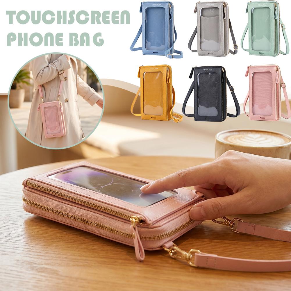 Women Bags And Purses - กระเป๋าถือผู้หญิง หนังนิ่ม กระเป๋าสตางค์ ใส่โทรศัพท์มือถือได้ สายสะพายไหล่ กระเป๋าถือสะพายข้าง