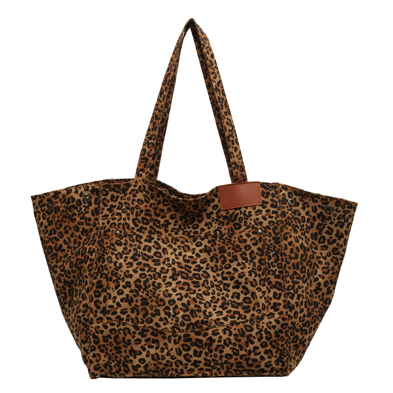 กระเป๋าถือลายเสือดาว กระเป๋าสะ - Women'S Work Bags Tote บทวิจารณ์และราคา