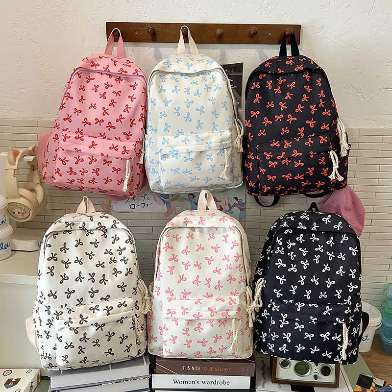 กระเป๋าเป้สะพายหลังไนลอนลายดอก - Women Bags Large บทวิจารณ์และราคา