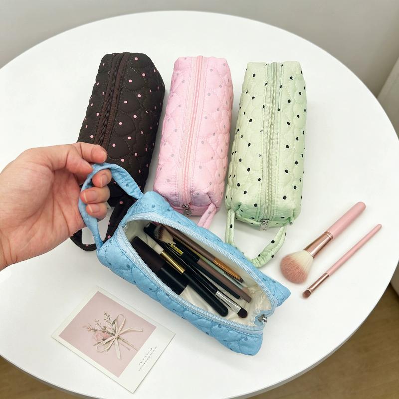 กระเป๋าเครื่องสำอางลายจุดแบบพก - Women Bags Large บทวิจารณ์และราคา