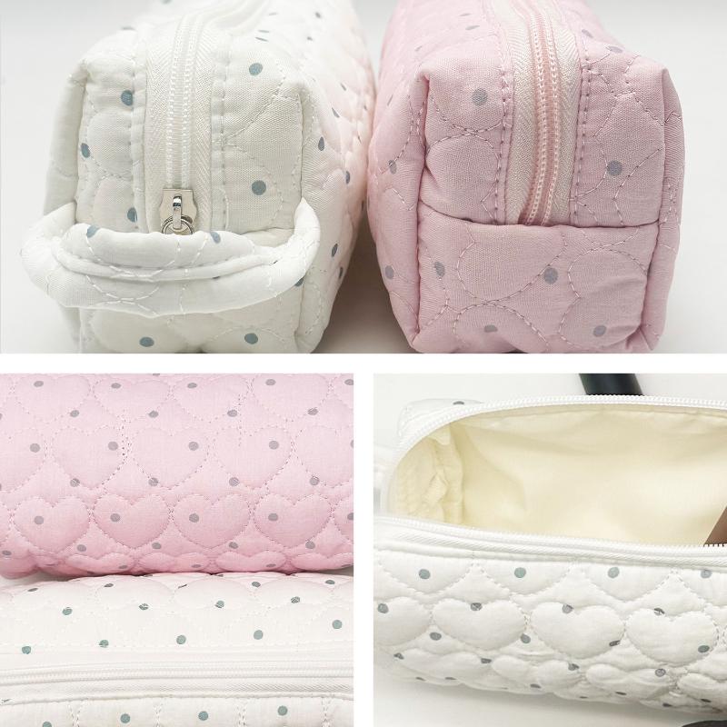กระเป๋าเครื่องสำอางลายจุดแบบพก - Women Bags Large บทวิจารณ์และราคา