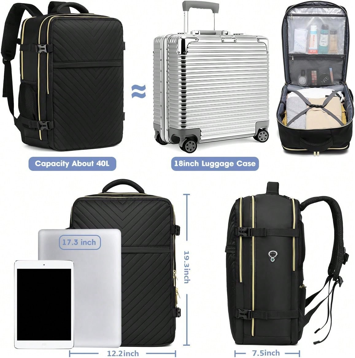กระเป๋าเป้เดินทางขนาดใหญ่ - กร - Women Bags Large บทวิจารณ์และราคา