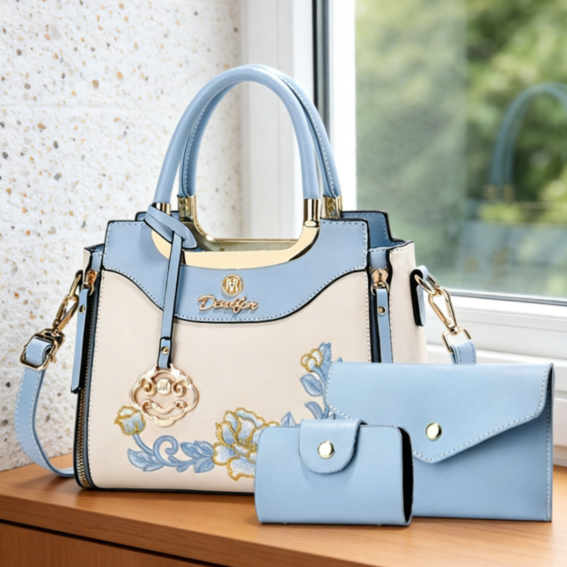 ชุดกระเป๋าถือปักลายคุณภาพสูง 3 - Women'S Bags Handbags บทวิจารณ์และราคา