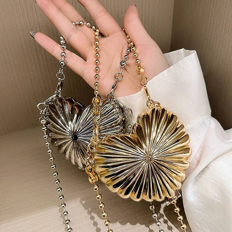 กระเป๋าคลัตช์ดีไซน์หรูหรา สีทอ - Women Bags Golden บทวิจารณ์และราคา