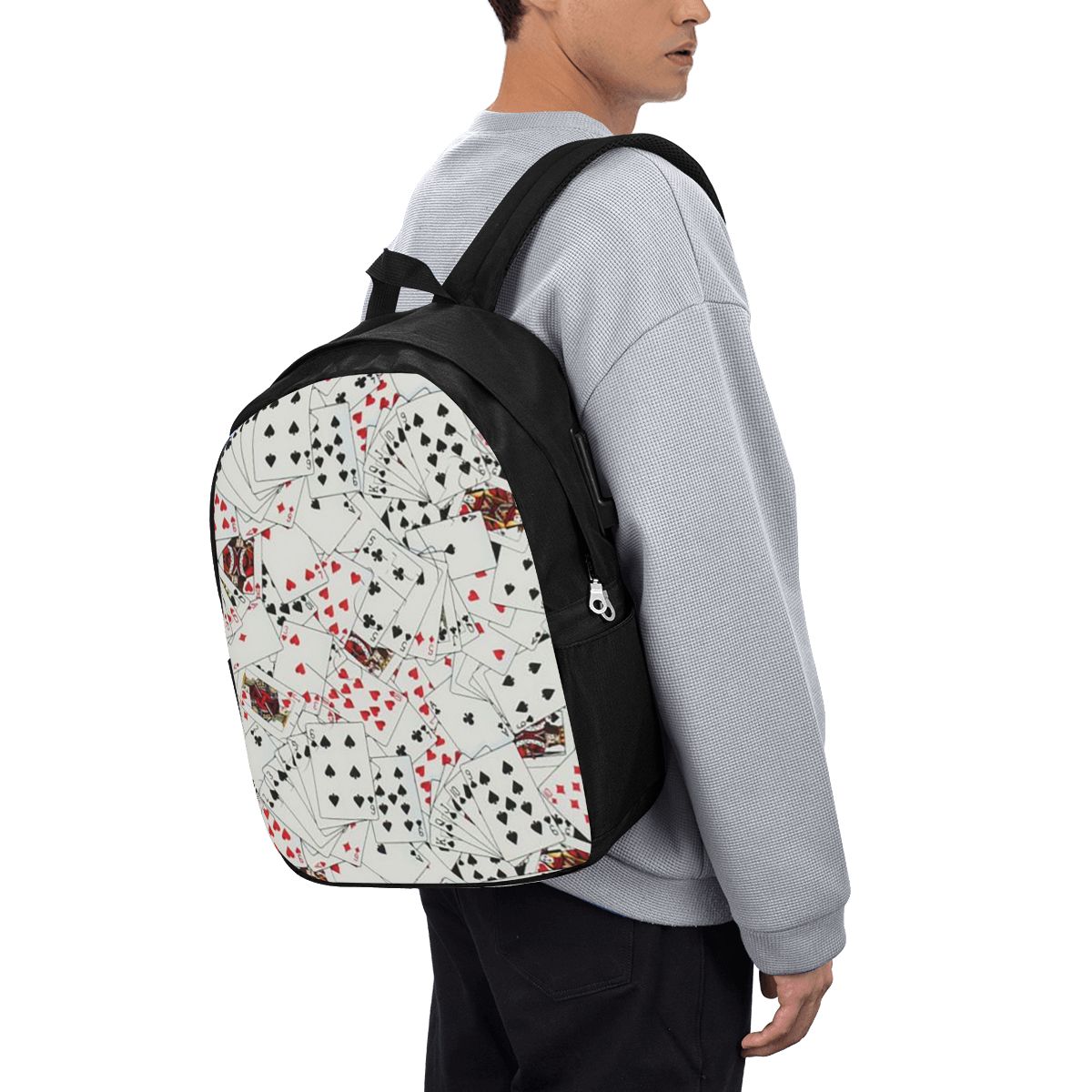 กระเป๋าเป้สะพายหลังลายไพ่โป๊กเ - Woman In Bag บทวิจารณ์และราคา