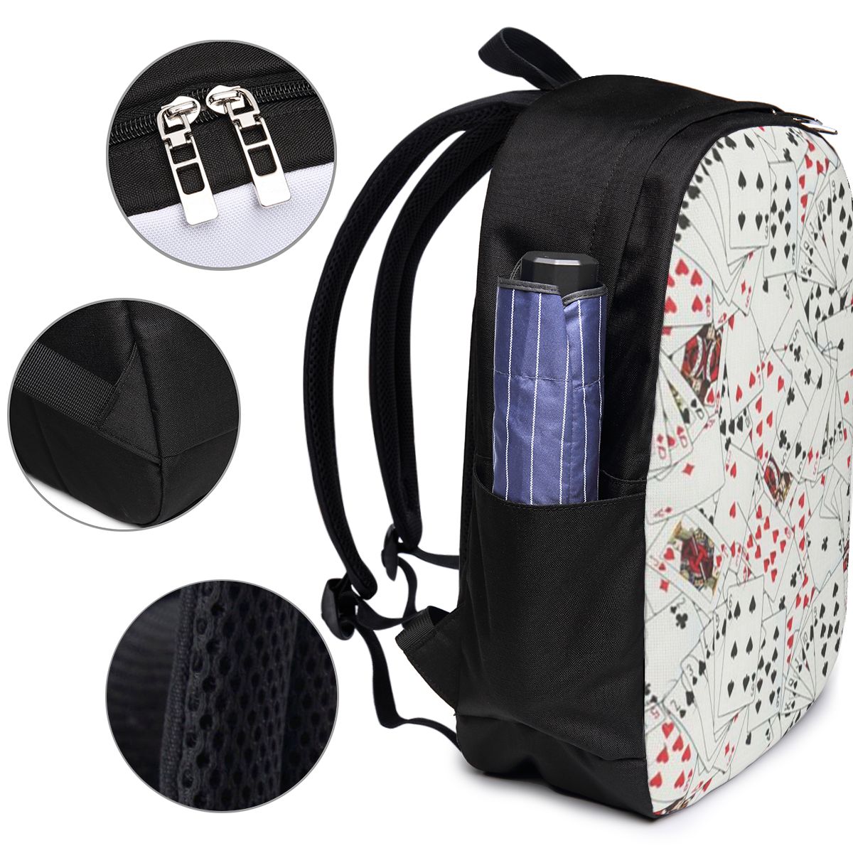 กระเป๋าเป้สะพายหลังลายไพ่โป๊กเ - Woman In Bag บทวิจารณ์และราคา