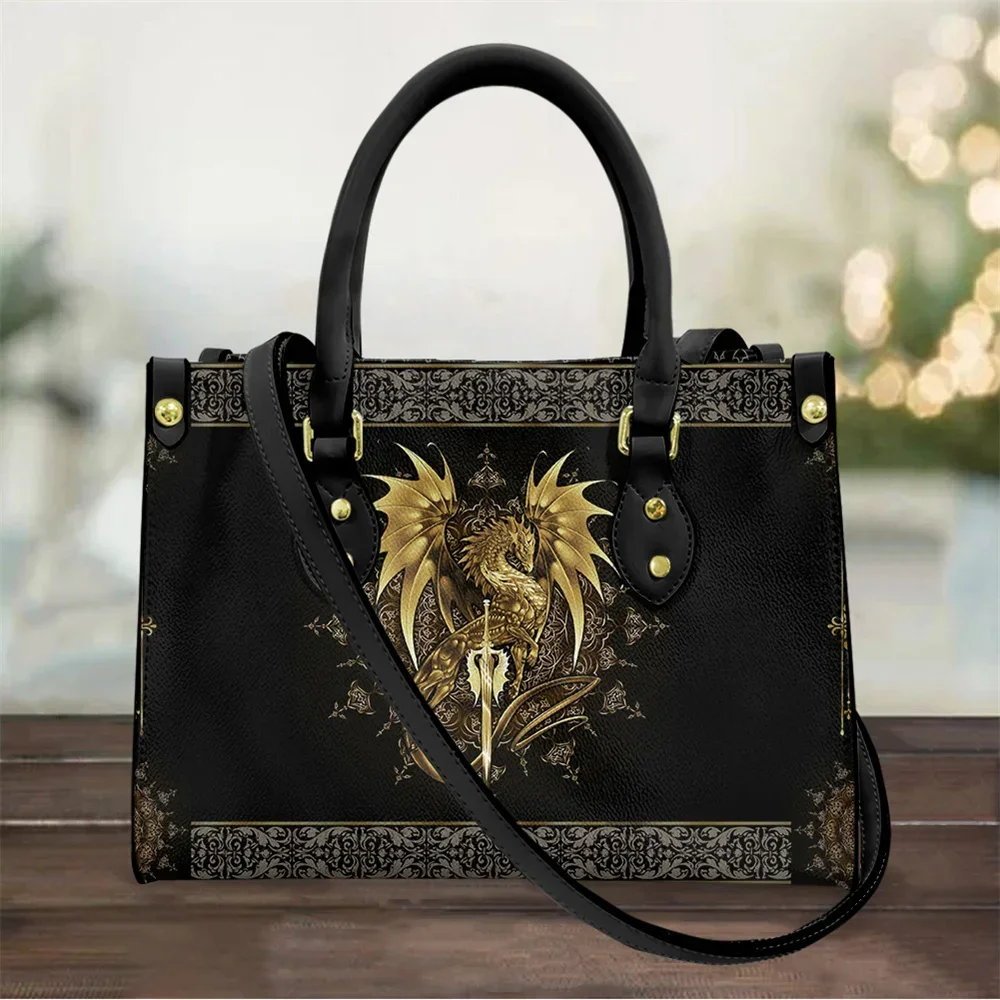 กระเป๋าถือสตรีลายมังกรทอง กระเ - Women Bags Golden บทวิจารณ์และราคา
