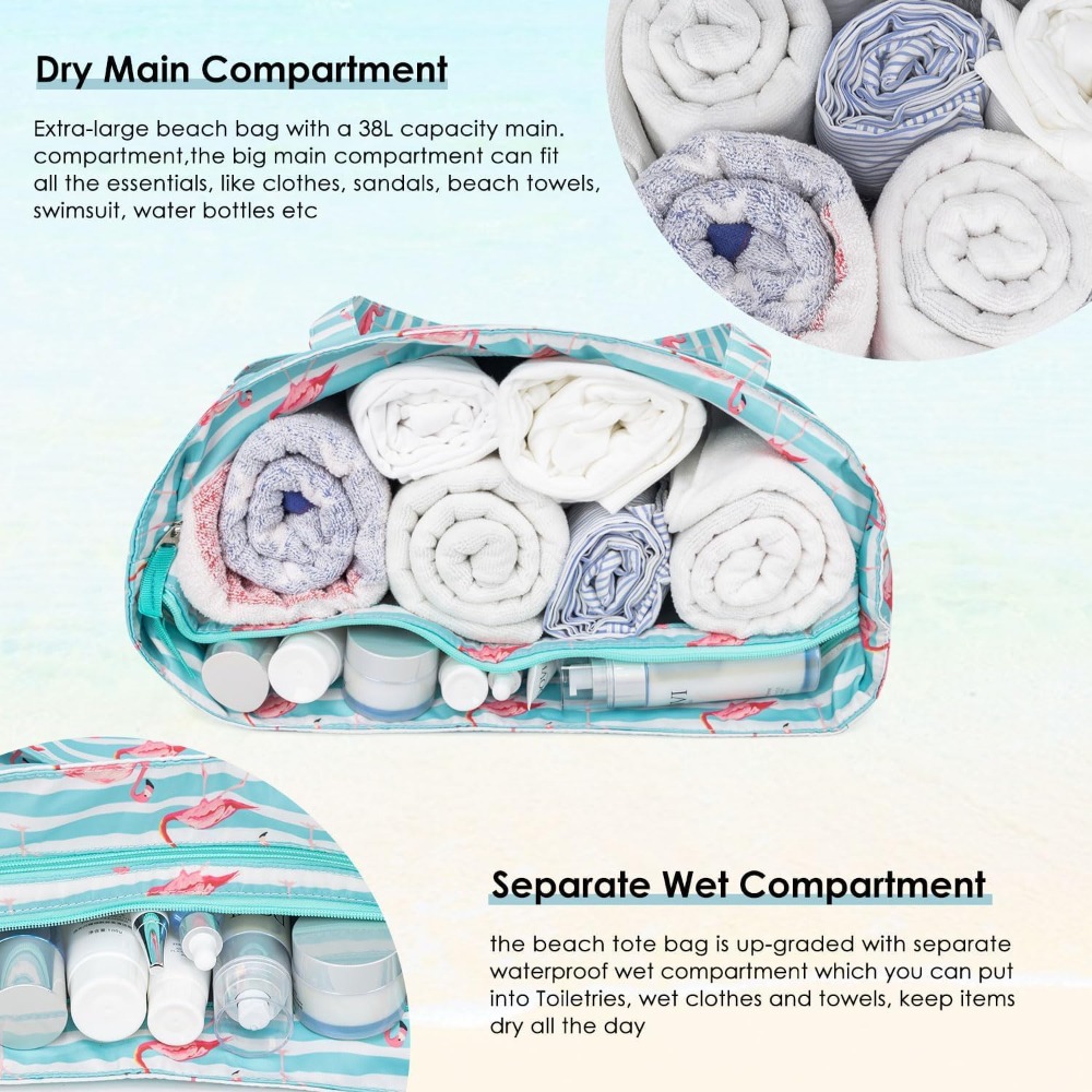 กระเป๋าชายหาดสำหรับผู้หญิง กัน - Women Bags Large บทวิจารณ์และราคา