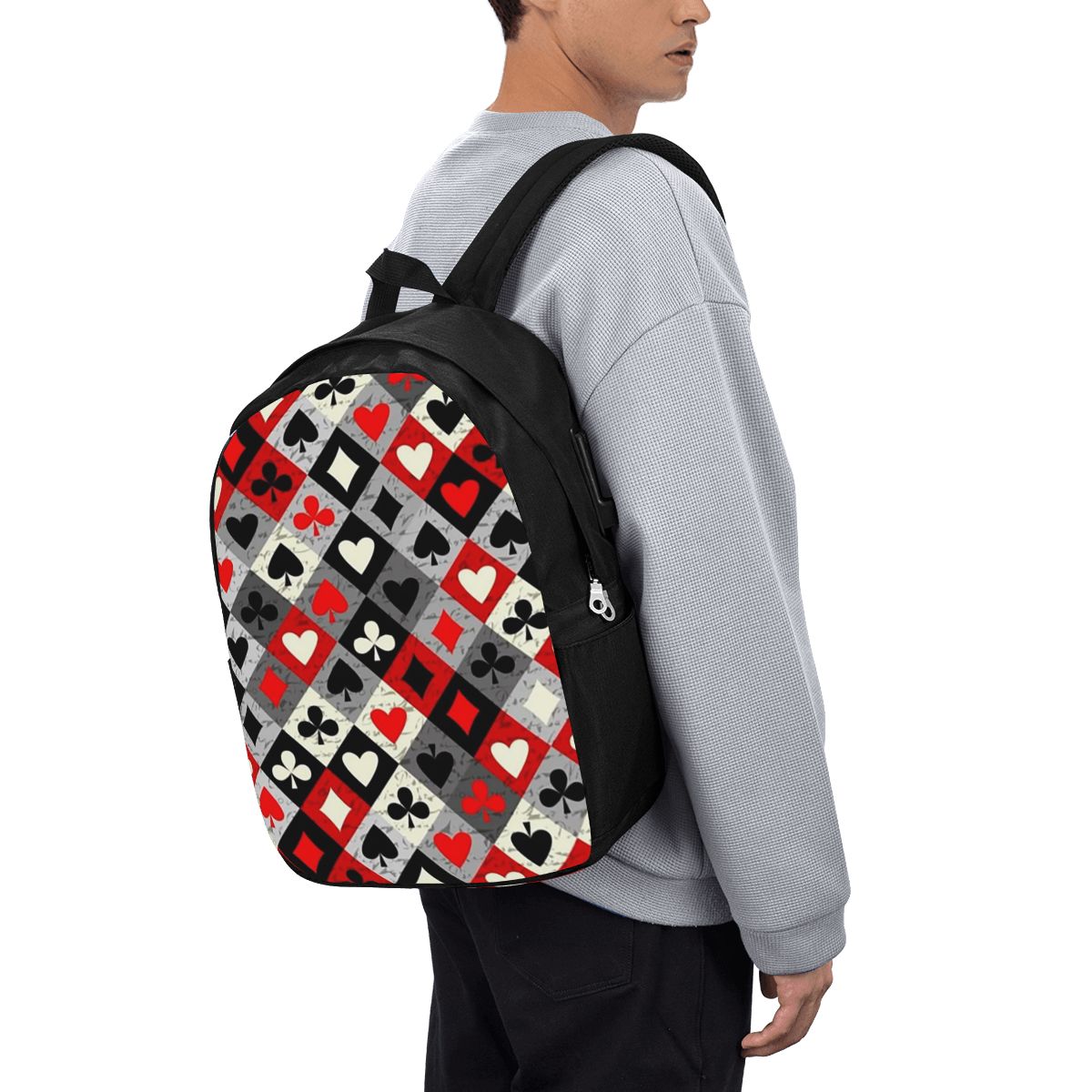 กระเป๋าเป้สะพายหลังลายไพ่โป๊กเ - Woman In Bag บทวิจารณ์และราคา