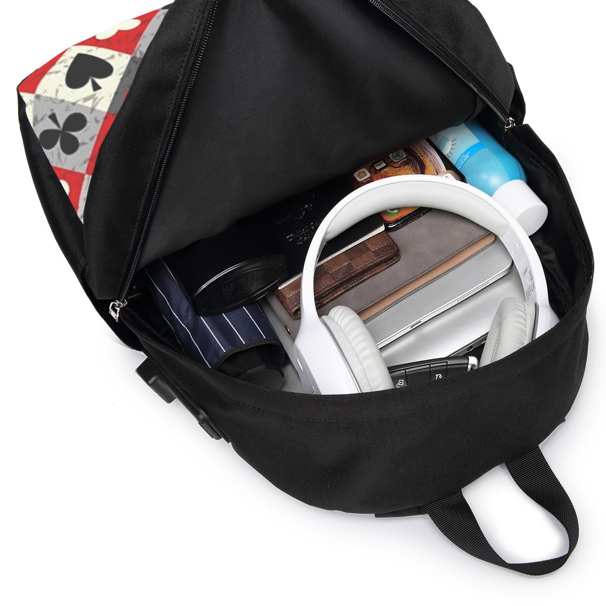 กระเป๋าเป้สะพายหลังลายไพ่โป๊กเ - Woman In Bag บทวิจารณ์และราคา