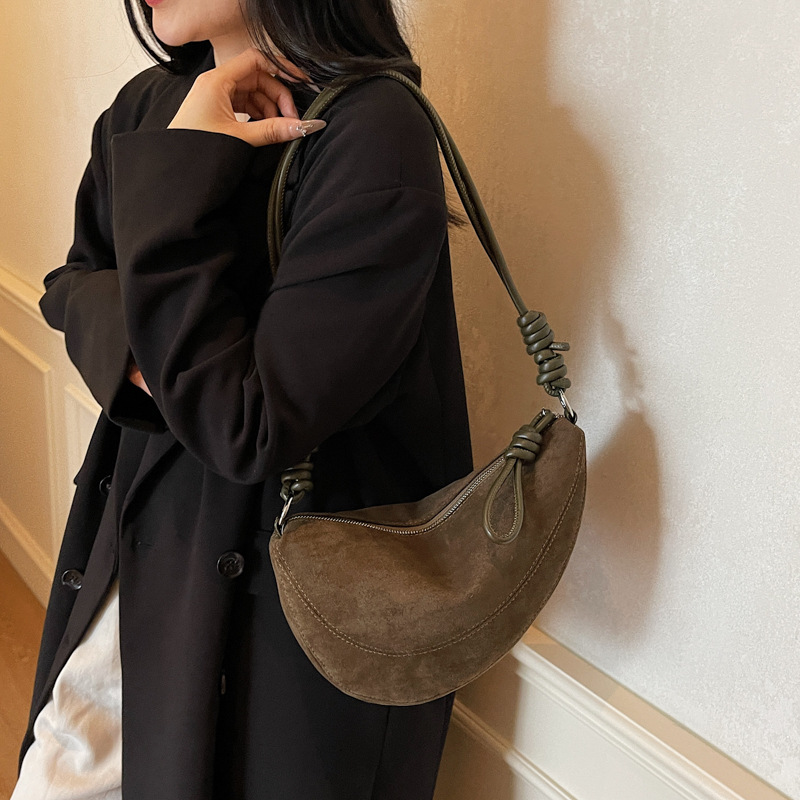 กระเป๋าสะพายไหล่สไตล์เรโทรผิวด - Women Bags Logo บทวิจารณ์และราคา