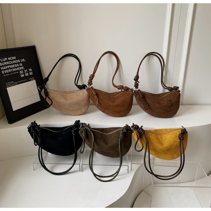 กระเป๋าสะพายไหล่สไตล์เรโทรผิวด - Women Bags Logo บทวิจารณ์และราคา