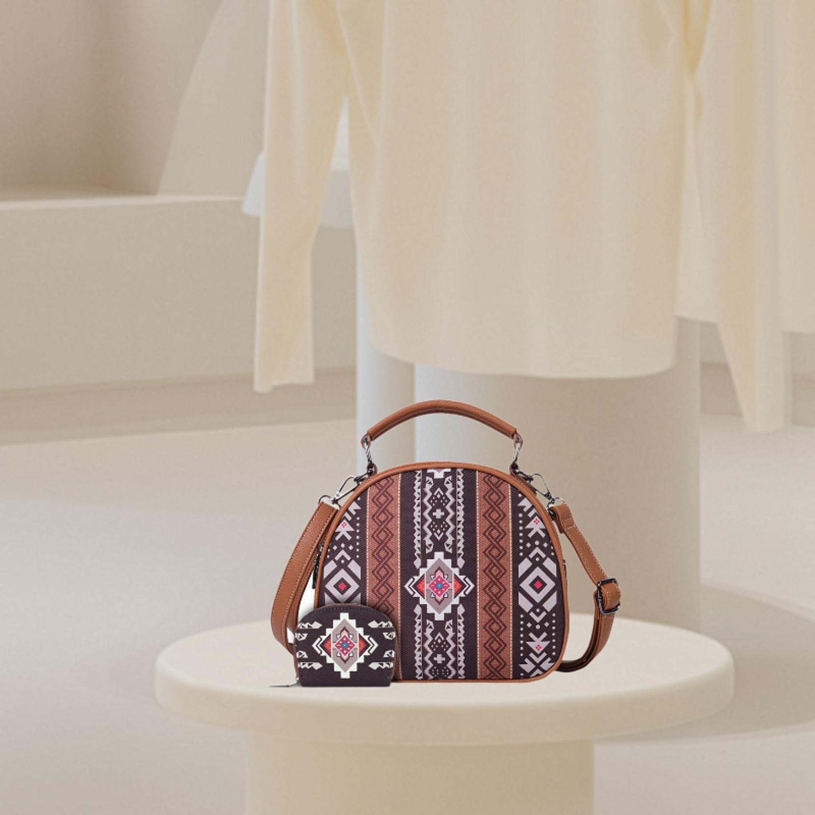 กระเป๋าถือผ้าแคนวาสลายโบฮีเมีย - Women'S Bags Handbags บทวิจารณ์และราคา