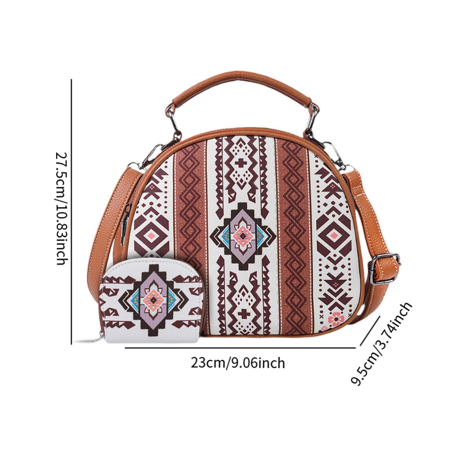 กระเป๋าถือผ้าแคนวาสลายโบฮีเมีย - Women'S Bags Handbags บทวิจารณ์และราคา
